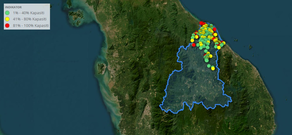 The public can find flood information and updates on the Info Bencana Jabatan Kebajikan Masyarakat website. – Info Bencana JKM pic, December 21, 2022