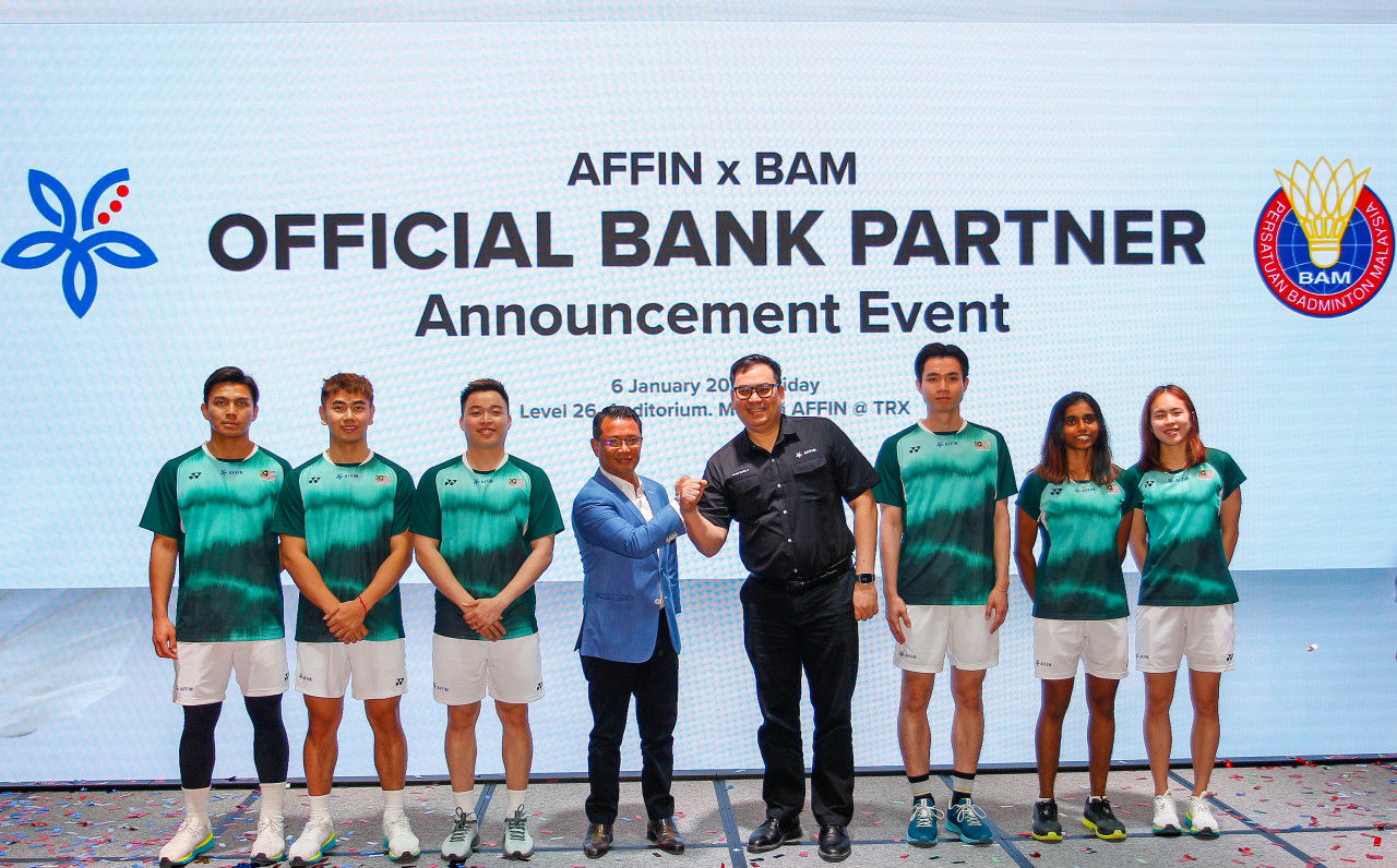 The Badminton Association of Malaysia has announced Affin Group as its official bank partner for the next two years. – Badminton Association of Malaysia pic, January 6, 2023