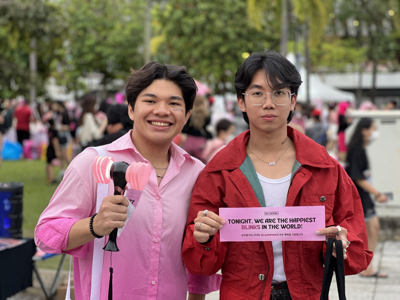 Syahmi Haziq (right), an attendee of Blackpink’s previous performance in Malaysia in 2019, says the K-pop quartet have brought comfort into his life. – ADAM AYZZAT/The Vibes pic, March 4, 2023