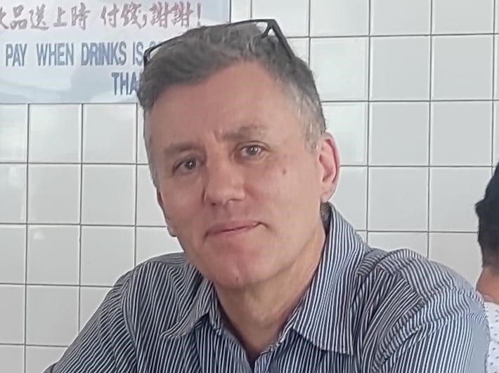 Mark Lay, who exposed alleged controversies surrounding George Town heritage properties and buffer zones was earlier called by the police to give a statement at the police station before he was arrested. – Mara J. Dass pic, April 13, 2023