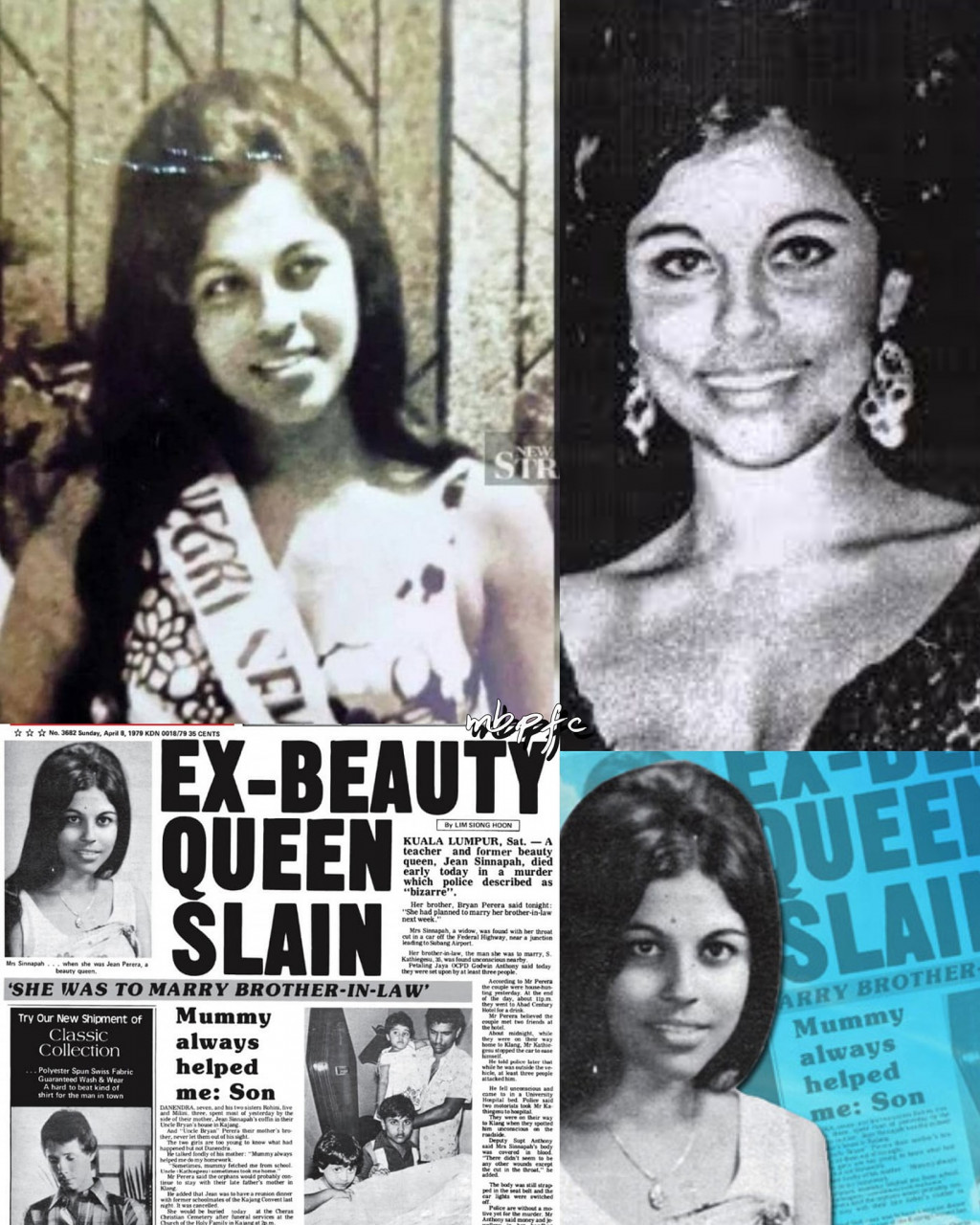 Beauty queen Jean Perera Sinnappa was found murdered in 1979. – Malaysian Beauty Pageant Fan Club Facebook pic, August 27, 2023