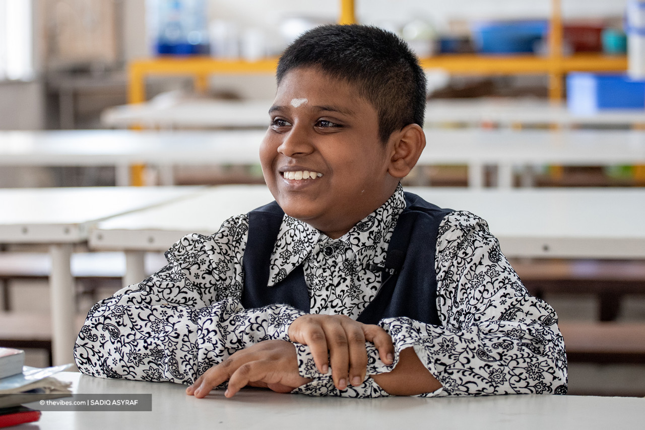 Pritib says with the extended area, it is now more comfortable to study and do his homework. – SADIQ ASYRAF/The Vibes pic, November 16, 2021