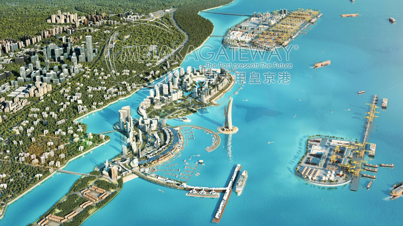 Pictured here is an artist’s impression of the Melaka Gateway mega coastal reclamation project. Kota Melaka MP Khoo Poay Tiong has threatened legal action after the state government allowed the project to proceed without an environmental impact assessment report. – Melaka Gateway Facebook pic, August 17, 2022