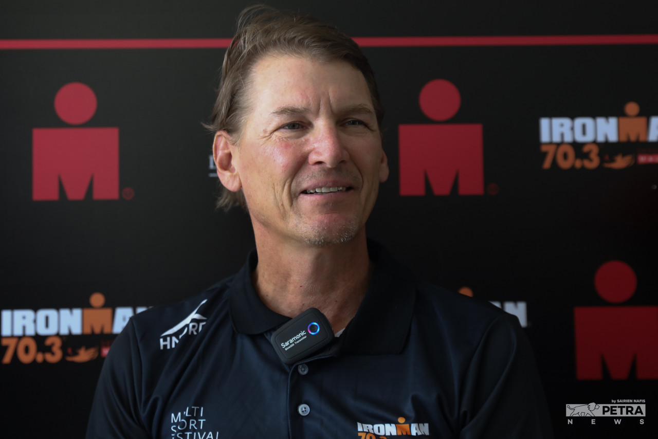 Ironman Asia managing director Jeff Edwards notes that the Desaru Coast Multisport Festival sees many new faces alongside returning participants. – SAIRIEN NAFIS/The Vibes pic, July 23, 2022