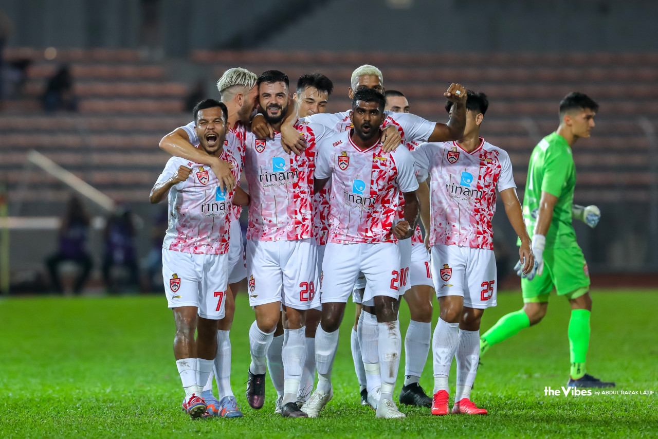 KL City player Josue Sturmer Dos Reis celebrates his goal during the match between KL City and Penang FC at the Kuala Lumpur Stadium in Cheras. – ABDUL RAZAK LATIF/The Vibes pic, January 26, 2023