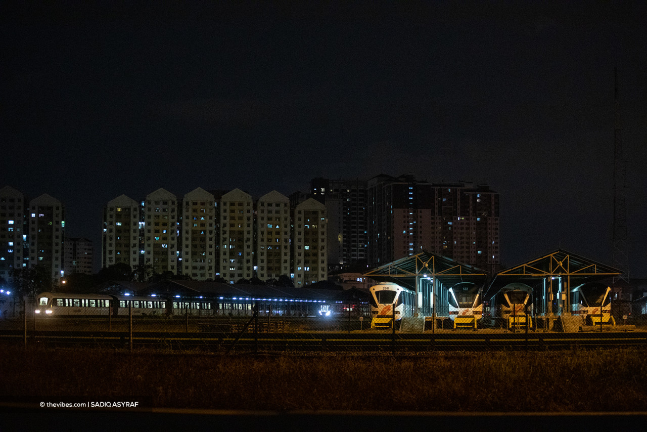The Subang Rapid Rail Complex, where Train 40 was taken this morning. – SADIQ ASYRAF/The Vibes pic, May 27, 2021