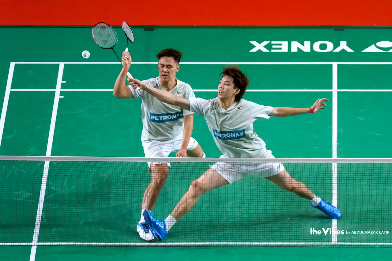 It was a back-and-forth affair in the second set as the lead kept changing hands between Man Wei Chong-Tee Kai Wun and their Indonesian opponents. – ABDUL RAZAK LATIF/The Vibes pic, May 27, 2023