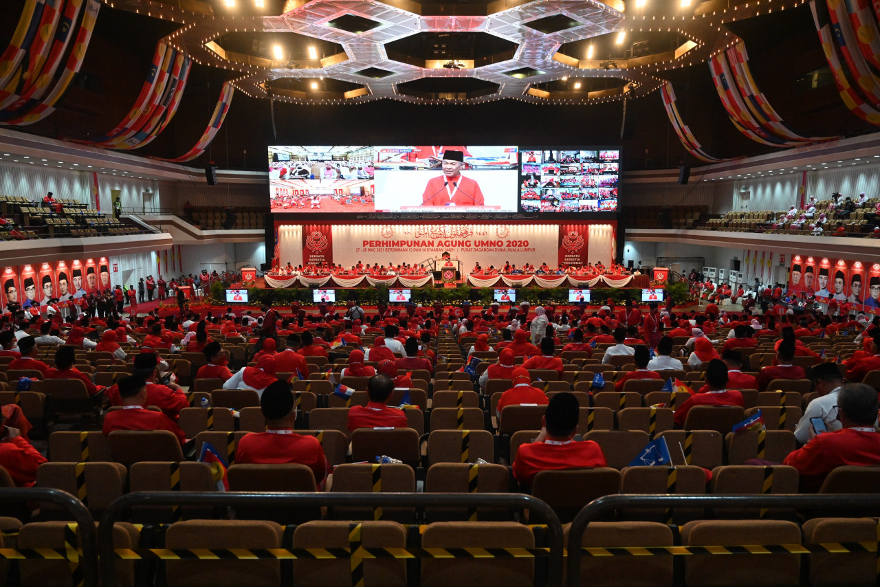 Umno must lead, not be led, as Umno governs, and is not governed, says the party president. – Umno Online pic, March 28, 2021