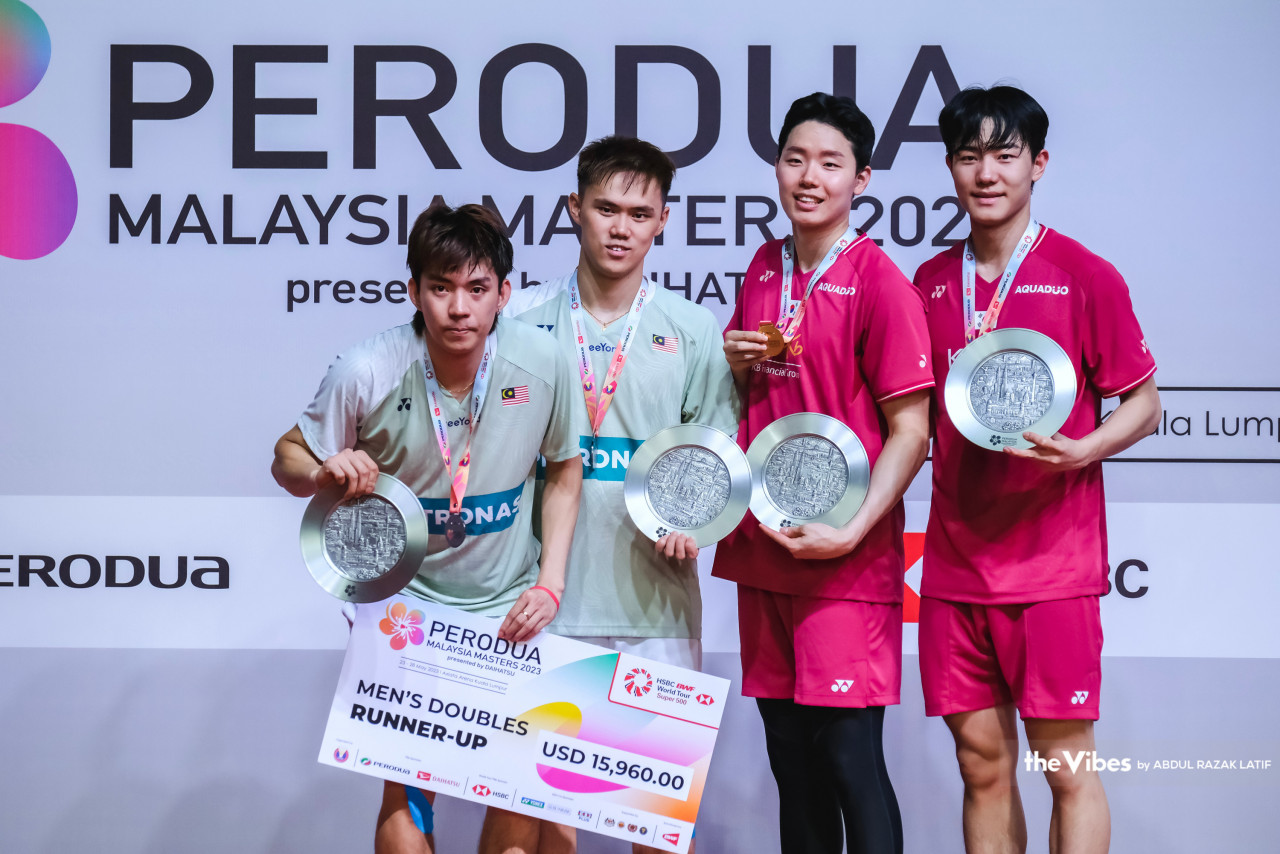 Although they were disappointed with the loss, Man Wei Chong and Tee Kai Wun say they still gained valuable experience during their run at the Super 500 tournament. – ABDUL RAZAK LATIF/The Vibes pic, May 28, 2023