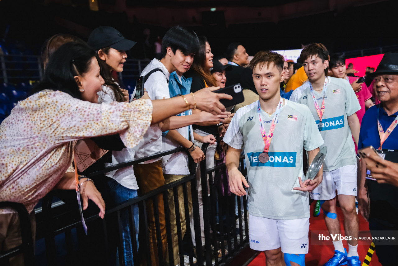 Man Wei Chong-Tee Kai Wun (pic) defeated ninth ranked Leo Rolly Carnando-Daniel Marthin yesterday in the semifinals, following their quarterfinals win against sixth seed Indonesians Mohammad Ahsan-Hendra Setiawan. – ABDUL RAZAK LATIF/The Vibes pic, May 28, 2023