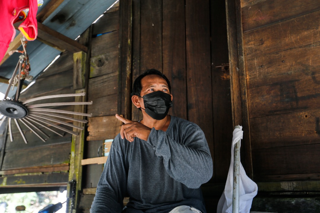 Abdul Aziz Junid says he sometimes feels sad because he feels like he has failed as a father. – SOFIA NASIR/The Vibes pic, June 30, 2021