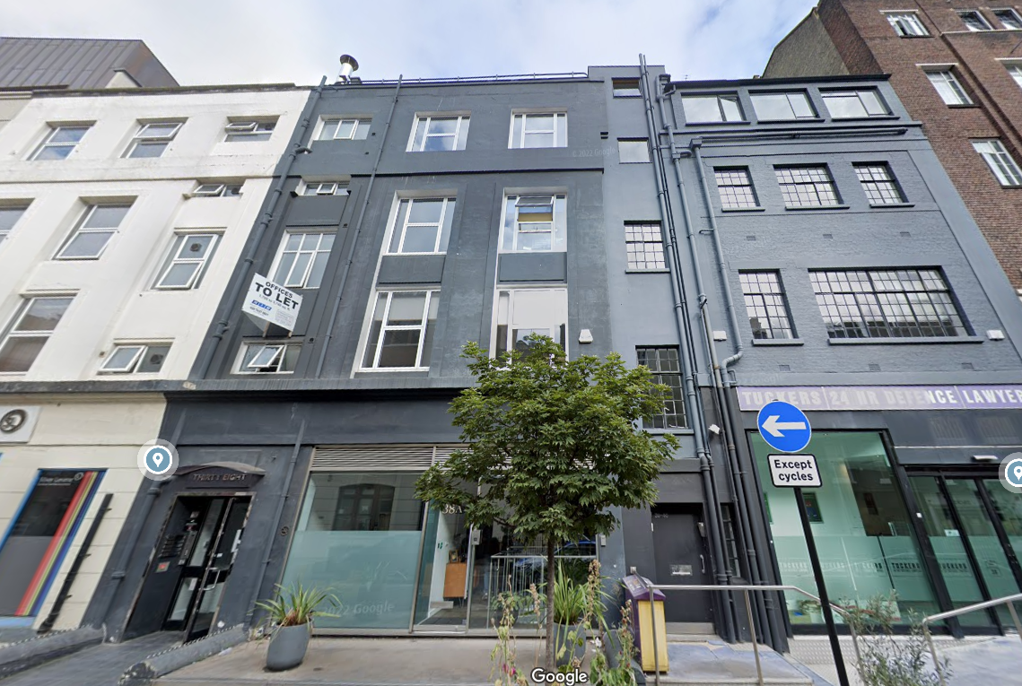 A photo of 38 Warren Street, London, the registered address of Splendid International Ltd, which has £13,155,494 in fixed assets based on a balance sheet filed last December. Company documents have specified that Tun Daim Zainuddin’s sons  Muhammed Amin Zainuddin and Muhammed Amir Zainuddin both have between 25% to 50% shares in the company each.  – Google Street View pic, February 22, 2023