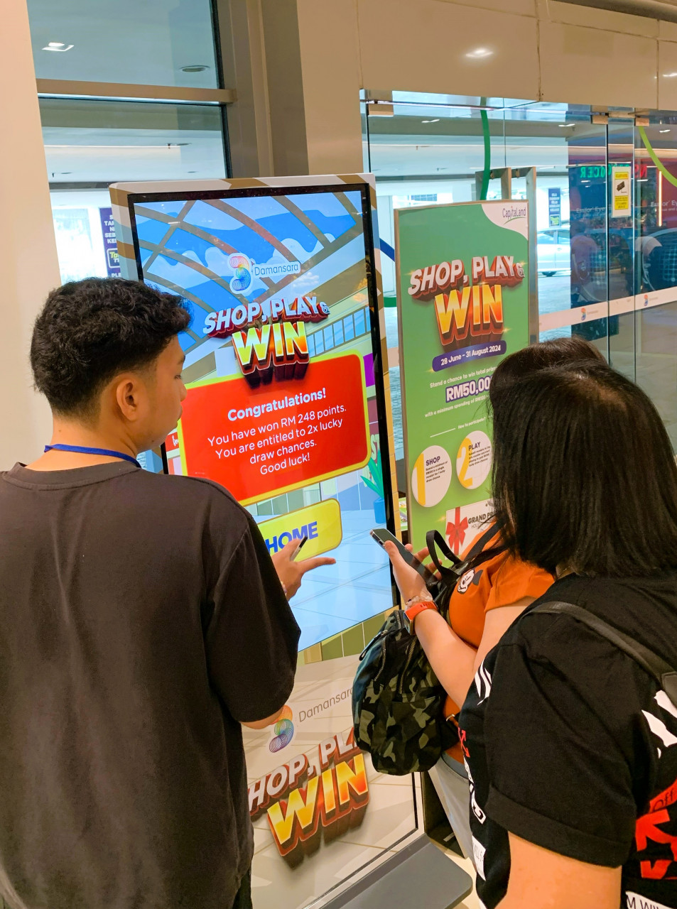 In the Klang Valley, shoppers at 3 Damansara, Melawati Mall, and The Mines can play a fun virtual game and earn chances to participate in the “Shop, Play & Win” lucky draw with a minimum spend of RM100 in a single receipt. – CapitaLand pic, August 27, 2024. 
