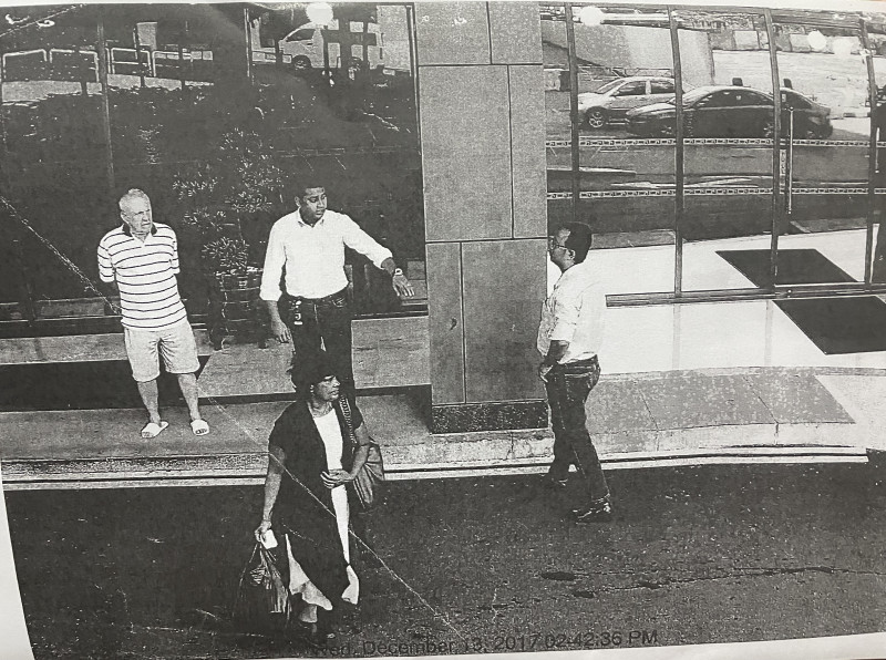 The picture shows the last footage of Annapuranee Jenkins (bottom) captured by the CCTV at the Jen Hotel, where she and her husband were staying at the time of her disappearance on December 13, 2017. – Pic courtesy of Jen Hotel, July 3, 2022