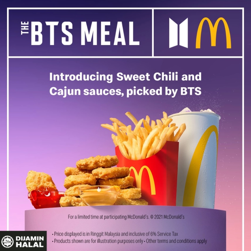 The BTS promo sparking attention lately. – McDonald’s pic, May 27, 2021