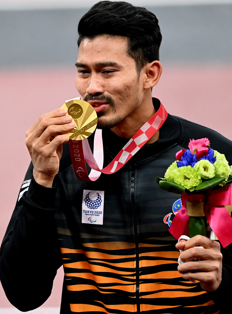 Abdul Latif Romly won gold in the T20 long jump. - Bernama pic, September 6, 2021