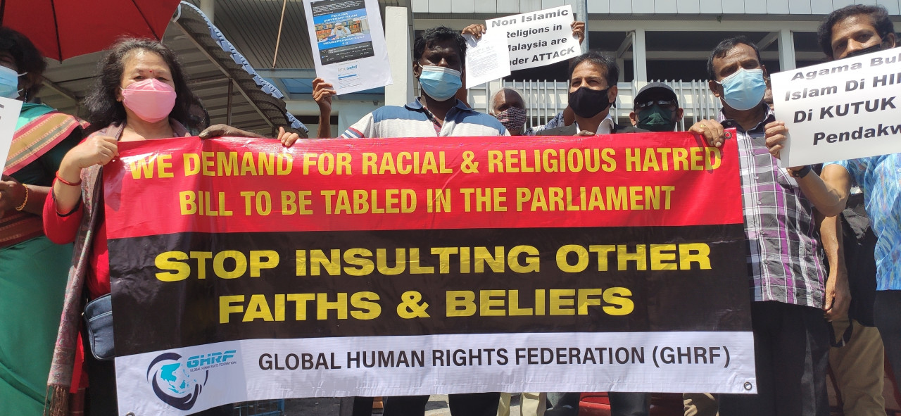 Global Human Rights Foundation president S. Shashi Kumar says legislative intervention is required to protect minority religions and has called upon Putrajaya to enact the Religious and Racial Hatred Bill in Parliament. – The Vibes pic, January 15, 2022