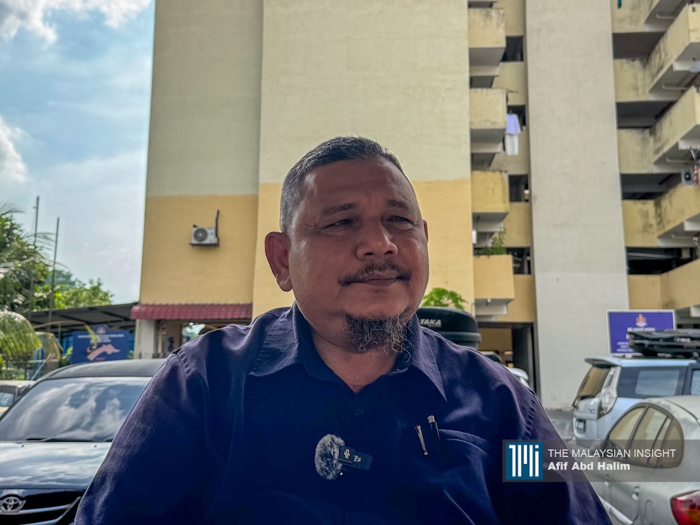 Seri Alam Phase 2 resident association president Hisham Ghazali says many B40 families rely on the weekly food aid from LFP. – The Vibes pic by Afif Abd Halim, June 26, 2024.