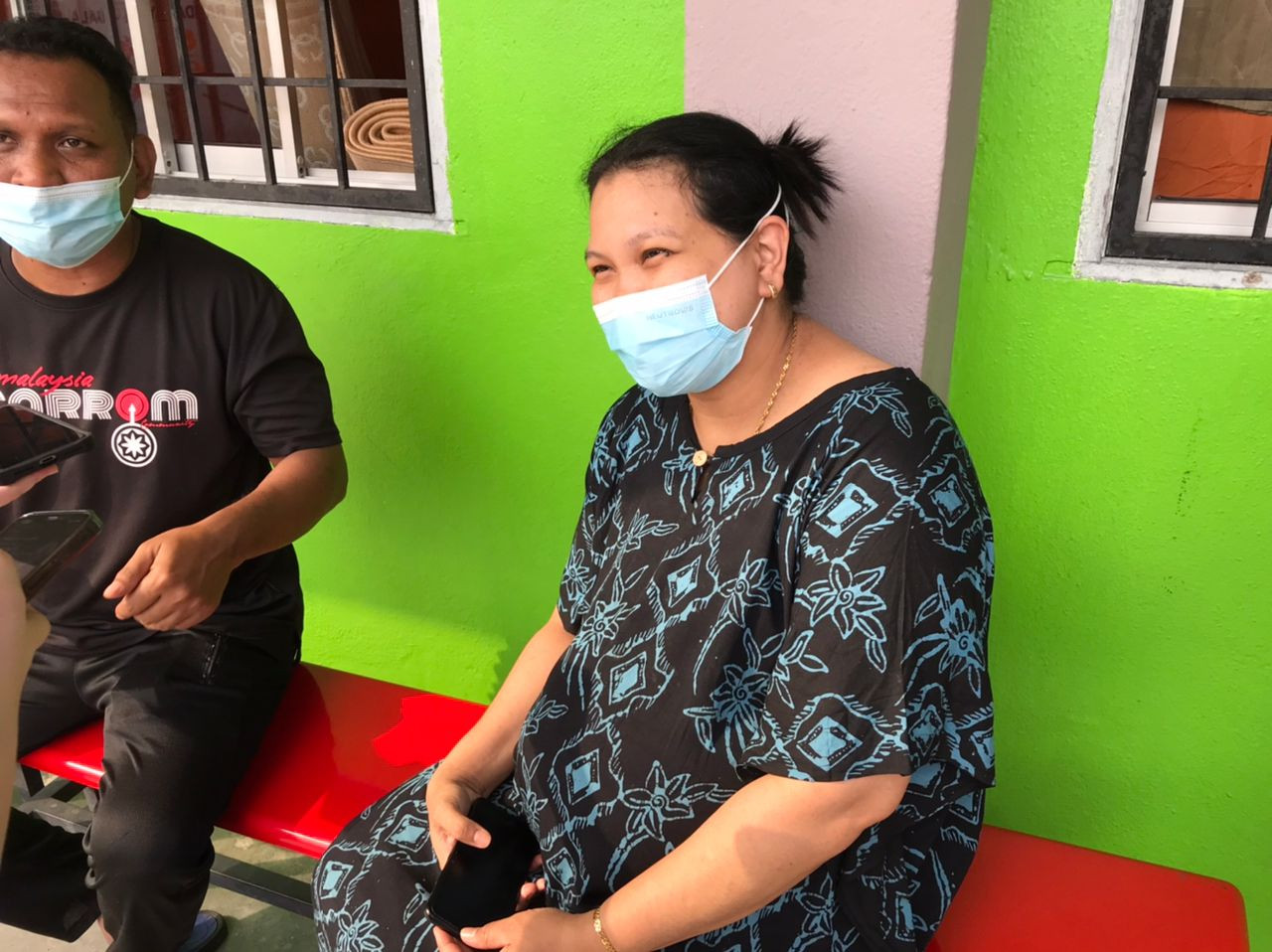 We couldn't save anything else, laments Kg Palimbayan resident Zarinah, whose family escaped their home barely half an hour before it collapsed in a landslide. – ZAIDATUL SYREEN/The Vibes pic, December 30, 2021