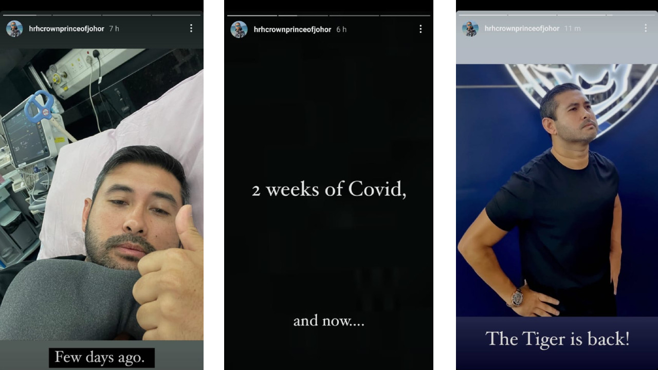 Tunku Ismail posted several Instagram stories about his fight against Covid-19 earlier today. – File pic, October 22, 2021