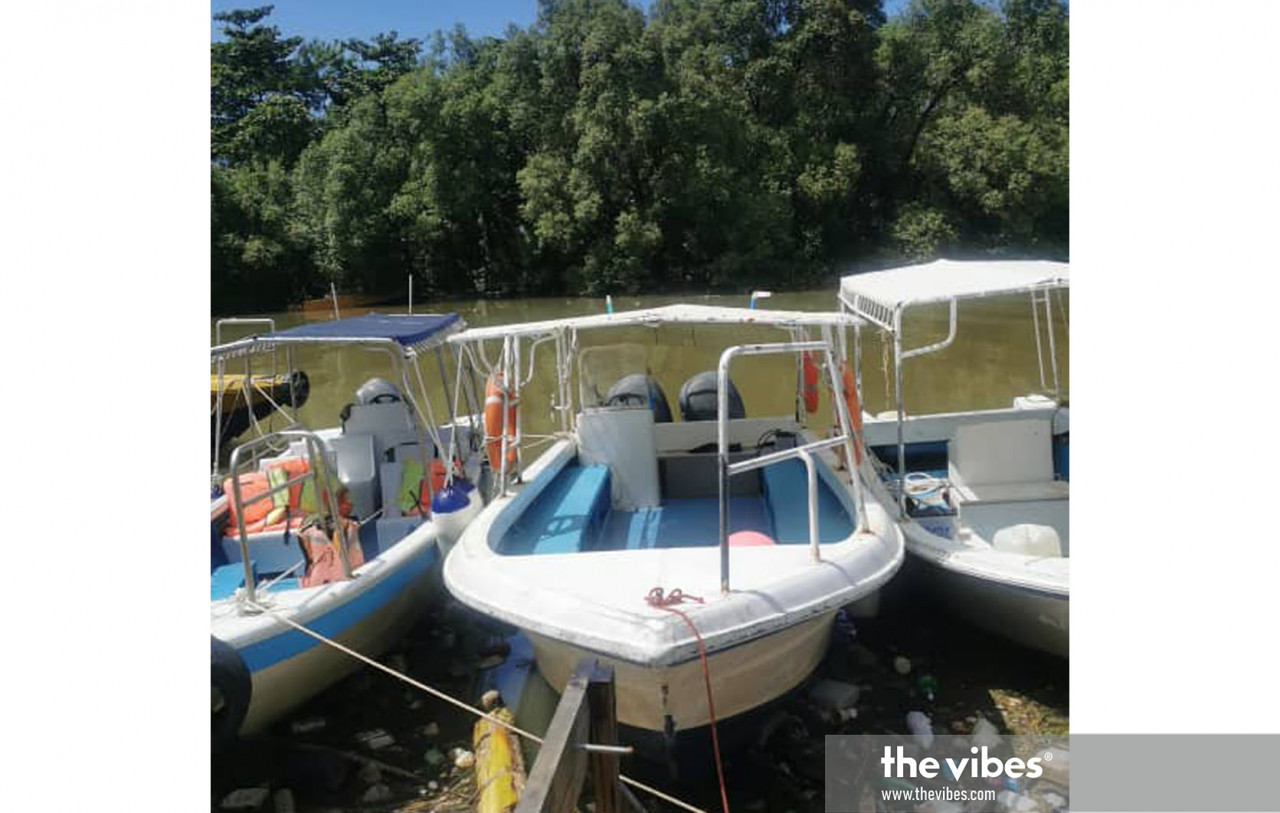 Some of the tour boats that Arwin Singkang used for his previous business, the Borneo D’ Bayu Travel N Tours company. – The Vibes pic, February 21, 2021