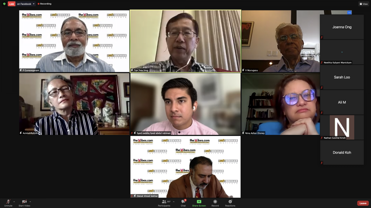 There is a dire need for the new generation to come forward to systematically deal with issues plaguing the education system, which will require strong will, Datuk (Dr) Vinod Sekhar told the webinar today. – The Vibes pic, June 15, 2021