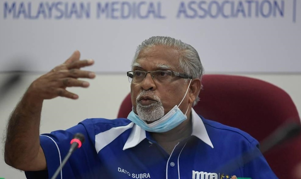 Prof Datuk Dr Subramaniam Muniandy says the lack of discipline among many Malaysians in complying with government SOPs also meant that the 4,000-case threshold is ‘a bit too high’. – Bernama pic, June 14, 2021