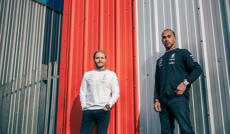 Valtteri Bottas (left) and Lewis Hamilton will join other F1 racers in the Azerbaijan GP qualifying session at 7.30pm today, followed by the main race at 7pm tomorrow. – PETRONAS Motorsports pic, June 5, 2021
