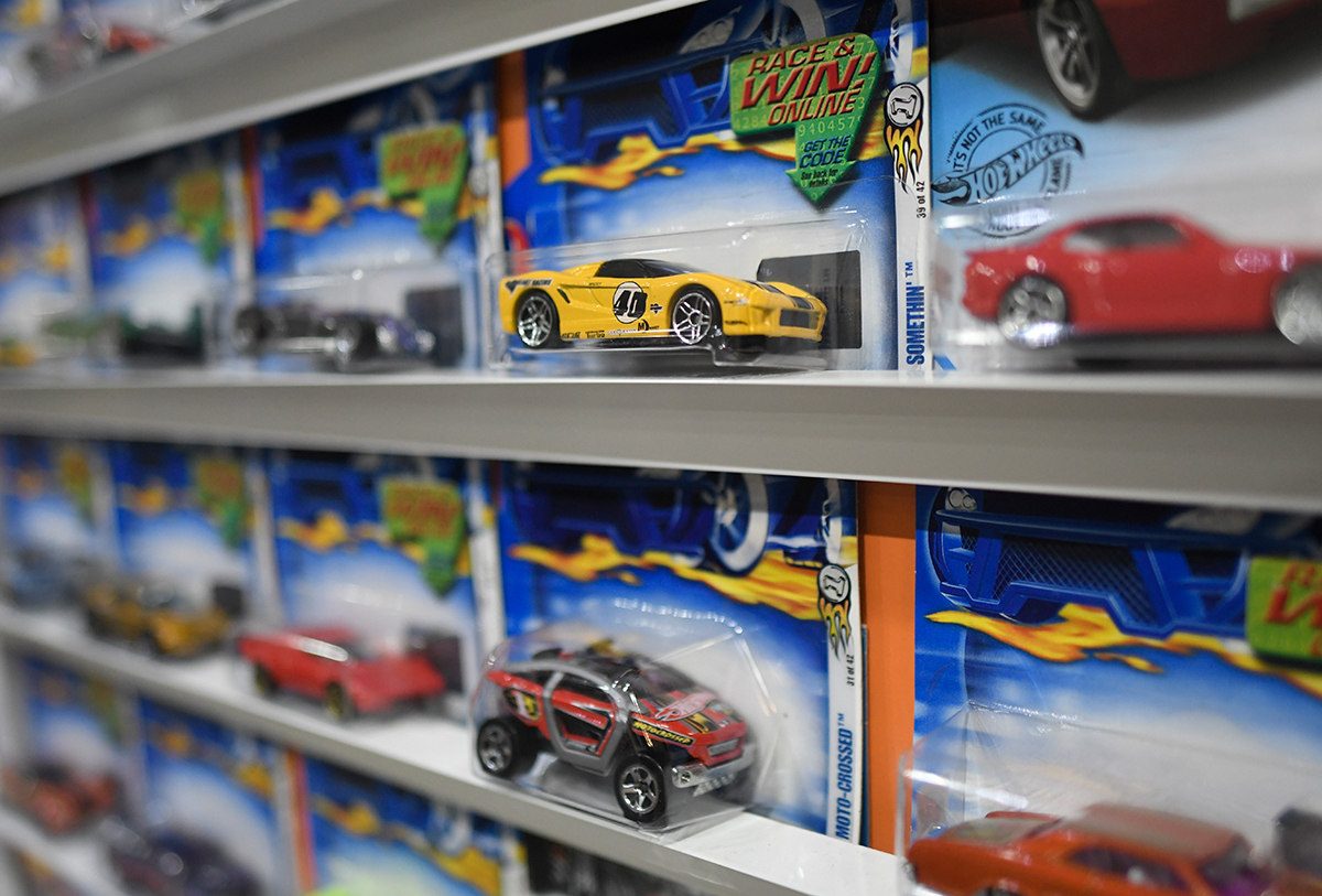 Various Hot Wheels diecast metal cars are seen on display at a shop at Amcorp Mall in Petaling Jaya. – The Vibes pic by Najjua Zulkefli, August 4, 2024. 