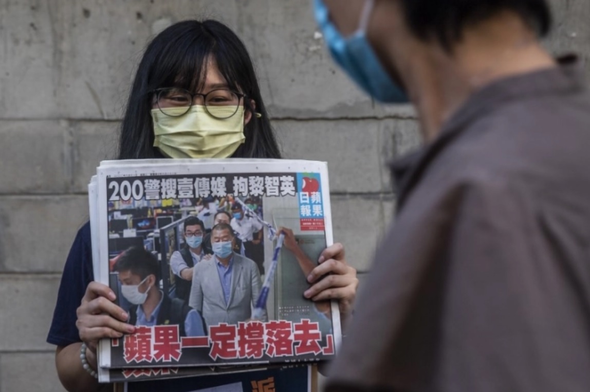 Apple Daily is by far the most outspoken of Hong Kong’s pro-democracy media outlets. But, it is not clear how long it can survive. – AFP pic, June 19, 2021
