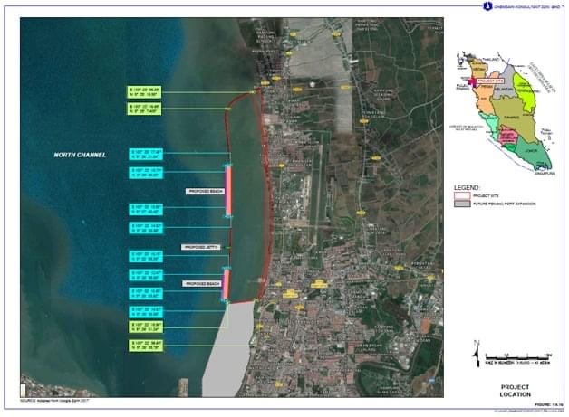 The area slotted for reclamation in Bagan Ajam, Seberang Prai Utara. – File pic, October 27, 2021