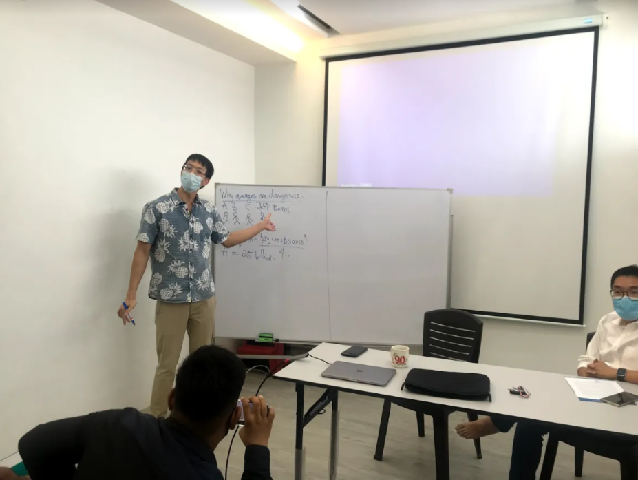 David Benjamin Lim (left) says his model uses both the daily Covid-19 cases and infectivity rate to enable a district-level response. – RACHEL YEOH/The Vibes pic, July 12, 2021