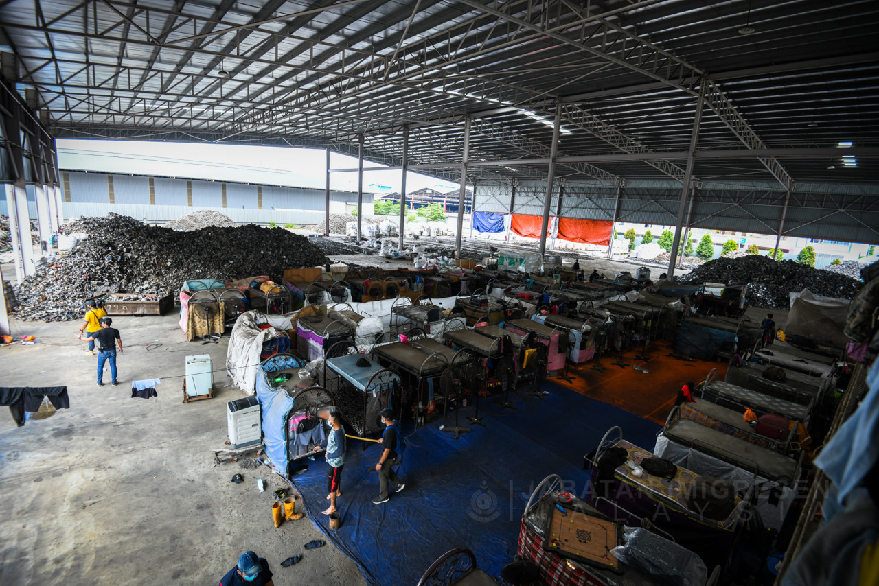 The factory in Meru, Klang, that was raided this morning. – Immigration Department Facebook pic, June 30, 2021