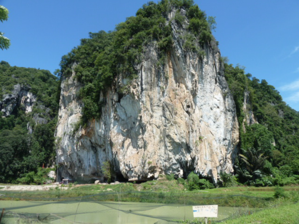 The Gunung Kanthan limestone hill, where Gua Kanthan is located, and which was at the centre of a dispute between Associated Pan Malaysia Cement and the Sakyamuni Caves Monastery. – cavinglizsea.blogspot.com pic, June 28, 2023
