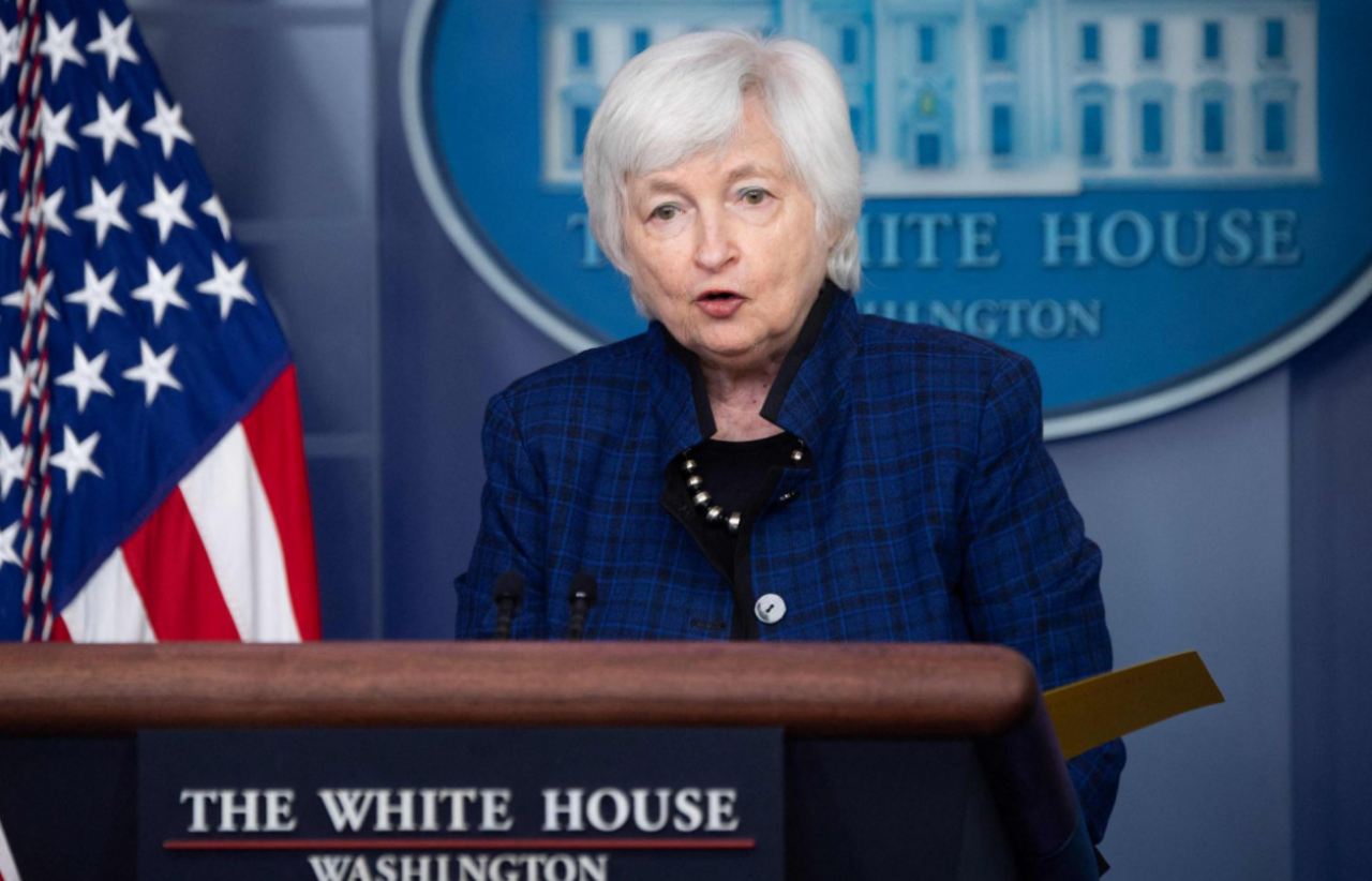 US Treasury Secretary Jenet Yellen has said that the dollar’s role as the world reserve currency could diminish due to Washington's leverage over the global financial system, but there are ‘no obvious candidates’ to replace it. – AFP pic, May 11, 2023