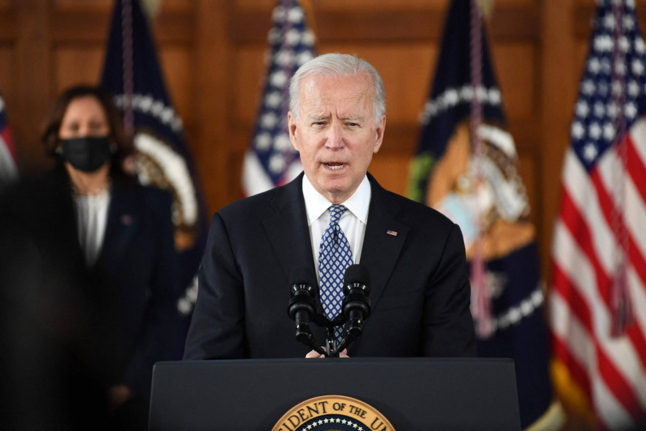 Joe Biden says his administration will ramp up pressure on Cuban authorities, adding that Washington is supportive the will of the country’s people. – AFP pic, July 23, 2021