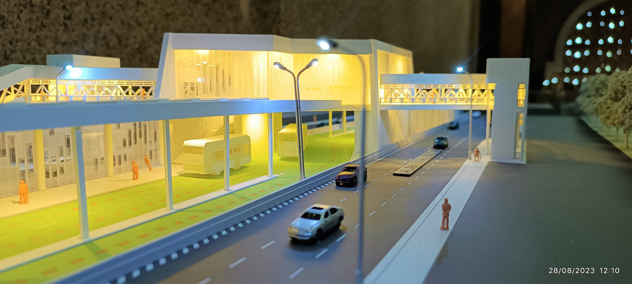 A model of Perling BRT Station. It is forecast that the rebranded Iskandar Rapid Transit network will record 302,824 passengers daily by 2030, and are more economical than the construction and operation expenditures of the LRT lines in Klang Valley. – SHAHRIM TAMRIN/The Vibes pic, September 15, 2023
