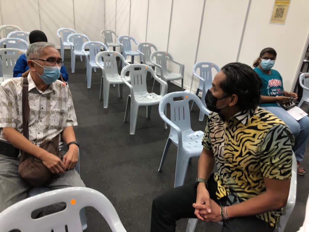 Science, Technology and Innovation Minister Khairy Jamaluddin tweets today that the vaccination centre at Indera Mulia Stadium in Ipoh is the top performing district for vaccinations. – Khairy Jamaluddin Twitter pic, March 16, 2021