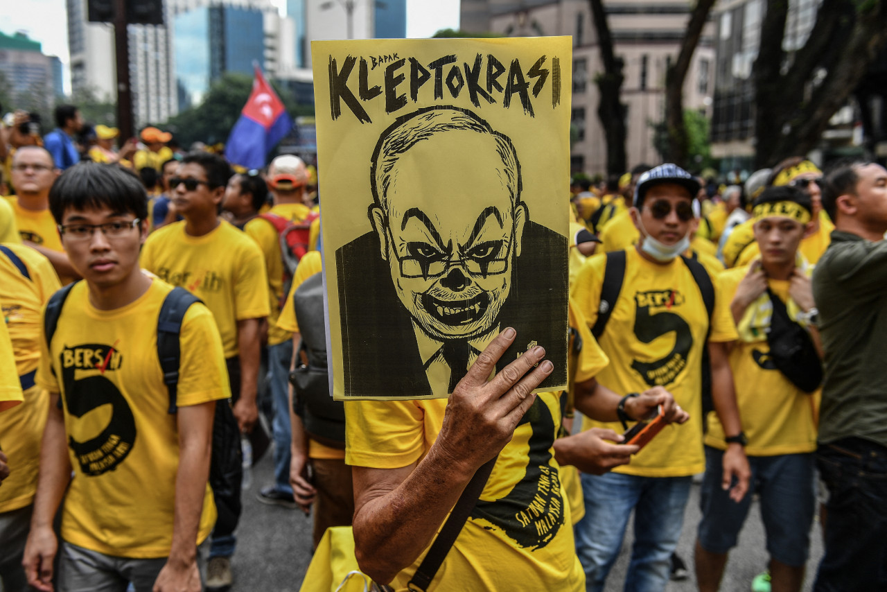 Protesters at a rally organised by Bersih calling for the resignation of prime minister Datuk Seri Najib Razak in Kuala Lumpur on November 19, 2016. Bersih’s series of rallies have given Malaysians an outlet to vent their frustrations at the government of the day. – AFP pic, June 25, 2021