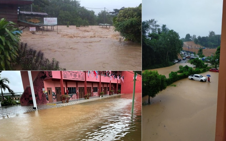 Downpours in Sabah last week resulted in landslides and floods in many parts of Penampang, Kota Kinabalu and Putatan, and claimed multiple lives. – Fire and Rescue Dept pic, September 25, 2021