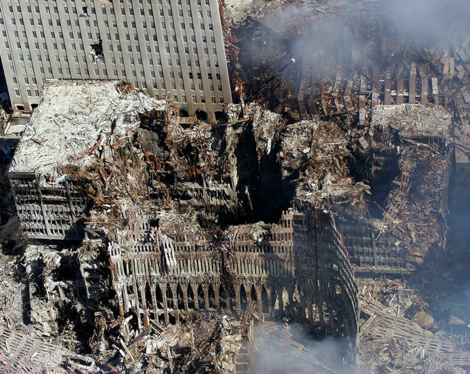 The ruins of the World Trade Centre as seen on September 17, 2001. – AFP pic, September 11, 2021