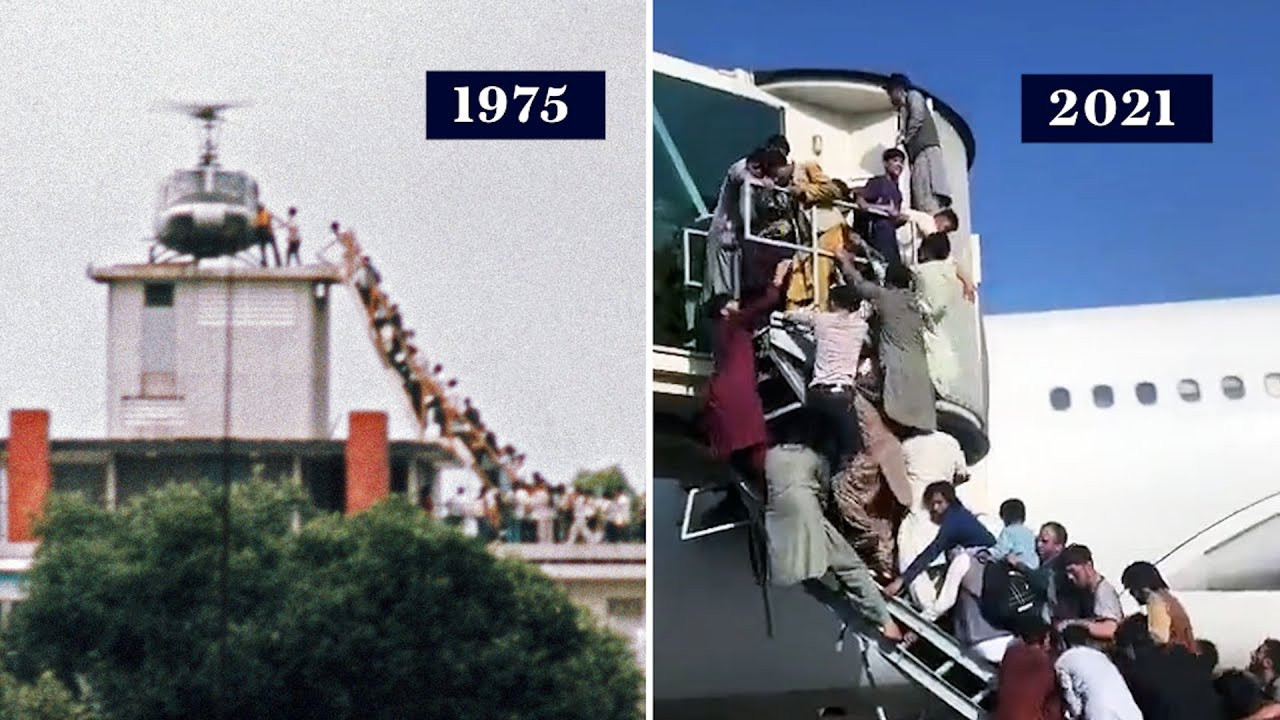American troops pulled a hasty exit from Saigon in 1975, and its pull-out from Kabul recently proceeded in similar fashion. – Screen grab, August 25, 2021
