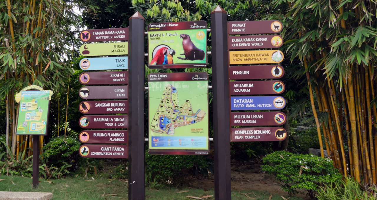 The various sections within the Zoo Negara compound. – 360tour.asia pic June 4, 2021