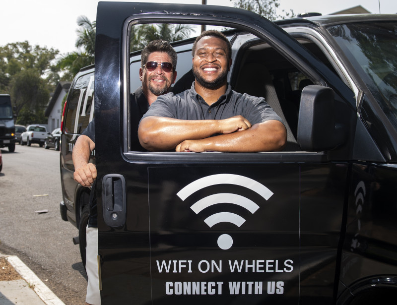 WiFi on Wheels for underprivileged students