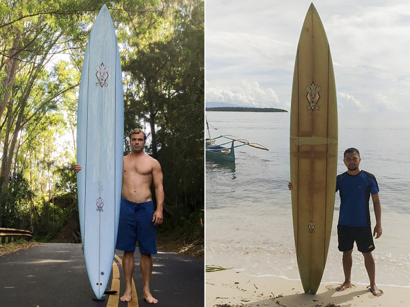 Surfboard drifts 8,000km from Hawaii to Philippines