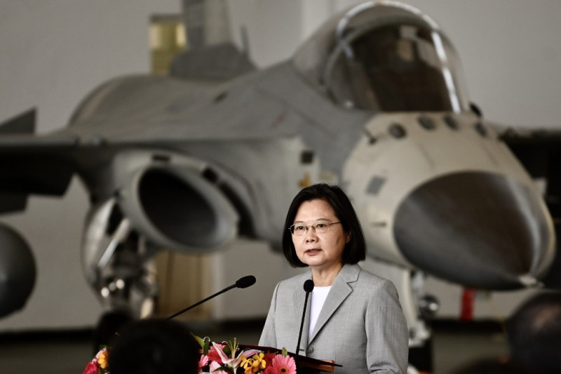 Tsai defiant as Taiwan's anti-China jet flights double