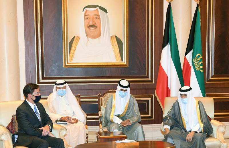US defence chief in Kuwait after death of emir Sheikh Sabah