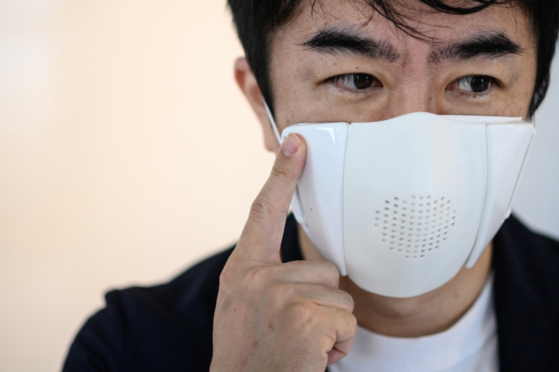 Translation tools, air purifiers: face masks go high-tech