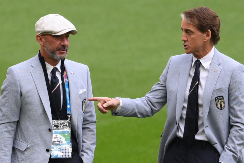 Mancini and Vialli - the 'goal twins' eyeing Wembley glory with Italy