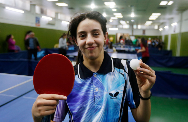Syria's table tennis tween navigates 'tough' road to Olympics